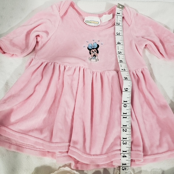 Vintage Baby Girls Dresses Size 3-6 Months Lot Of 4 Pink Yellow Floral Minnie - Picture 10 of 14